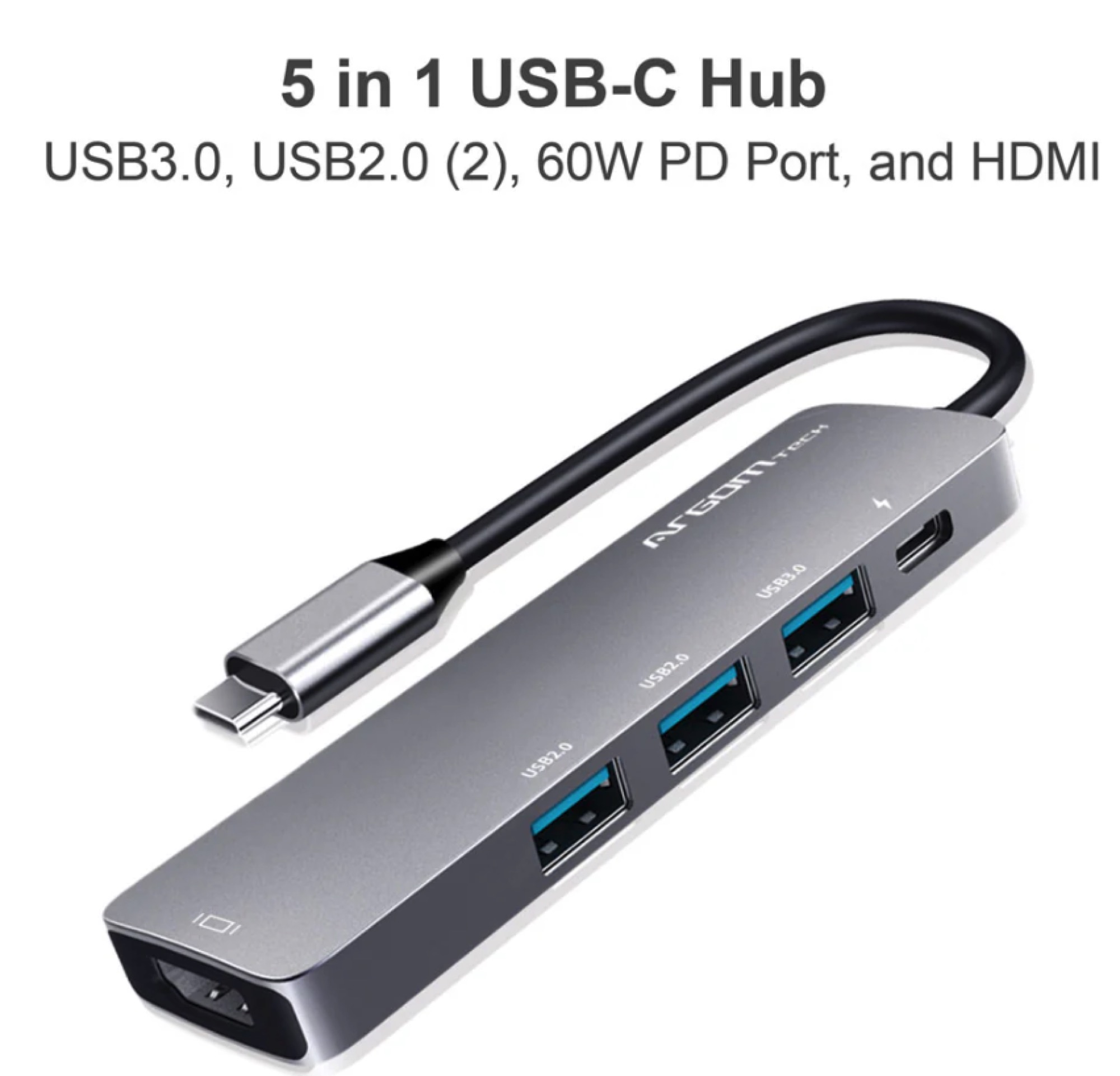 ARGOM HUB 5 IN 1 TYPE C - Imagen 2
