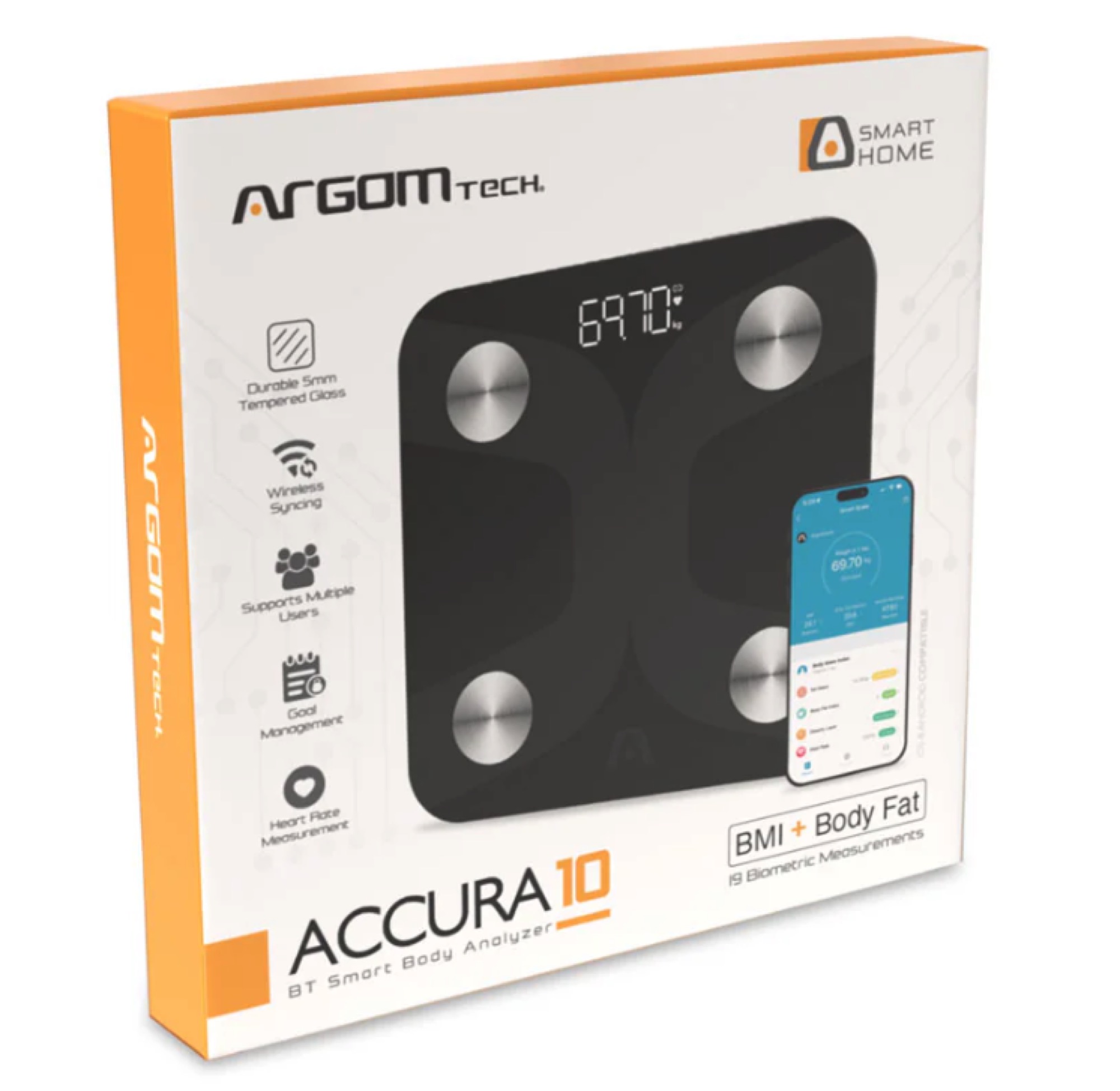 ARGOM ARG-SC-8210BK BALANZA INTELIGENTE DIGITAL NEGRA - Imagen 9