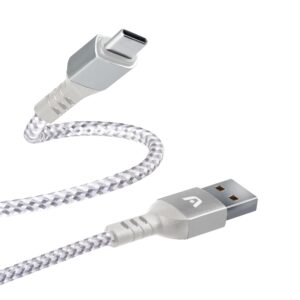 ARGOM CABLE TIPO-C A USB 2.0 NYLON TRENZADO DURA FORM