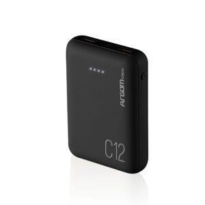 ARGOM POWER BANK ARGOM C12 12000 MAH BLACK